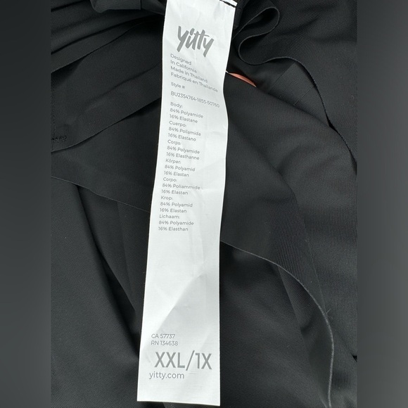 Yitty Smoothed Reality Thong Bodysuit Size XXL / 1X Black - Picture 9 of 9